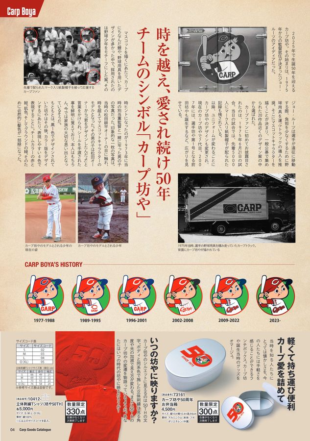 広島東洋カープ　グッズカタログ19年分 広島カープグッズカタログ2025
